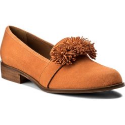 Lordsy SOLO FEMME - 96613-05-H49/000-03-00 Pomarańczowy. Brązowe półbuty damskie Solo Femme, bez wzorów, z materiału, bez obcasa, na obcasie, bez zapięcia. W wyprzedaży za 219.00 zł.