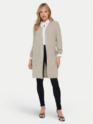 ONLY Kardigan Jade 15179815 Beżowy Regular Fit. Brązowe kardigany damskie ONLY, xs, bez wzorów, z syntetyku, bez kołnierzyka. Za 129.99 zł.