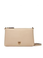 PINKO Torebka Flat Horizontal Mini AI 25-26 104277 A0F1 Beżowy. Brązowe listonoszki damskie Pinko, bez wzorów, ze skóry, bez dodatków. Za 629.99 zł.