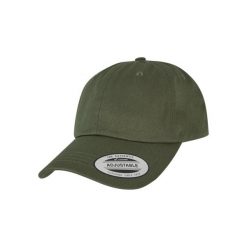 Czapka bejsbolówka Flexfit Low Profile Cotton. Zielone czapki damskie FLEXFIT, bez wzorów, z bawełny. Za 68.15 zł.