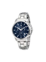 Maserati Zegarek Successo R8873621047 Srebrny. Szare zegarki męskie maserati, bez wzorów, srebrne. Za 999.99 zł.