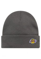 Czapka New Era Mini Logo Cuff Beanie Loslak Grh Dorośli. Szare czapki damskie New Era, bez wzorów, z materiału, sportowe. Za 198.99 zł.