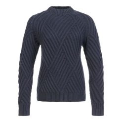 Damski sweter z okrągłym dekoltem Musto Marina. Niebieskie swetry nierozpinane damskie Musto, l, bez wzorów, marine, bez kołnierzyka, bez ramiączek. Za 489.00 zł.