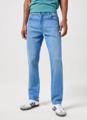 WRANGLER TEXAS SLIM MĘSKIE SPODNIE JEANSOWE JEANSY DŻINSY MURPHY BLUE 112351258 W12S017975. Niebieskie jeansy męskie Wrangler, z jeansu. Za 229.99 zł.
