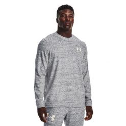 Bluza męska Under Armour Rival Terry Lc Crew. Szare bluzy męskie Under Armour, m, bez wzorów, sportowe, bez ramiączek, bez kaptura. Za 160.99 zł.