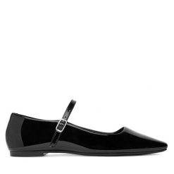 Baleriny GINO ROSSI. Czarne balerinki damskie Gino Rossi, bez wzorów, bez obcasa, bez zapięcia. Za 269.99 zł.