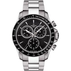 RABAT ZEGAREK TISSOT V8 T106.417.11.051.00. Czarne zegarki męskie TISSOT, bez wzorów, ze stali. W wyprzedaży za 1,654.41 zł.