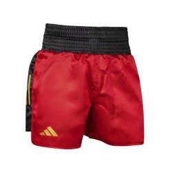 Szorty bokserskie adidas BX3-Pro. Czerwone szorty damskie Adidas, bez wzorów, sportowe. Za 227.00 zł.