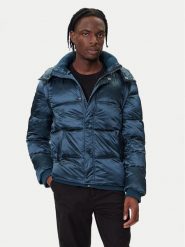 Guess Kurtka zimowa M5BL2L WGZF2 Niebieski Regular Fit. Niebieskie kurtki męskie Guess, na zimę, l, z aplikacjami, z syntetyku, bez kaptura. Za 819.99 zł.