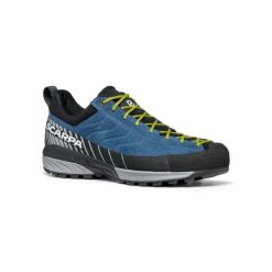 Buty podejściowe męskie turystyczne niskie Scarpa Mescalito. Niebieskie buty zimowe męskie Scarpa, bez wzorów, bez obcasa, bez zapięcia. Za 769.99 zł.