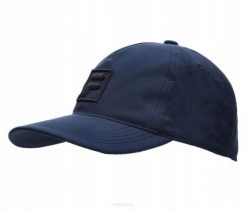 Czapka tenisowa Fila Cap Max granatowa. Niebieskie czapki damskie Fila, bez wzorów, z materiału, eleganckie. Za 79.00 zł.