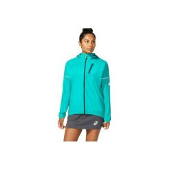 Kurtka sportowa damska Asics FujiTrail Pack Jkt. Zielone kurtki sportowe damskie Asics, xs, bez wzorów, z nylonu, bez ramiączek, bez kaptura. Za 399.99 zł.