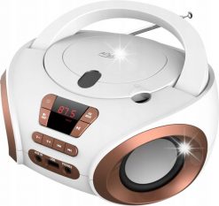 Radioodtwarzacz Adler Radio przenośne Boombox CD audio i MP3 USB AUX LCD radio FM Adler BIAŁE. Białe radia Adler. Za 367.38 zł.