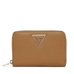 Portfel Guess. Brązowe portfele damskie Guess. Za 169.99 zł.