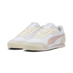 Sneakersy unisex PUMA Turino II OG PUMA White Mauve Mist Frosted Ivory Pink. Białe obuwie sportowe damskie Puma, bez wzorów, bez zapięcia, do piłki nożnej. Za 269.00 zł.