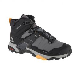 Buty trekkingowe męskie Salomon X Ultra 4 Mid Winter TS. Szare trekkingi męskie Salomon, z materiału, za kostkę, bez zapięcia. Za 790.30 zł.