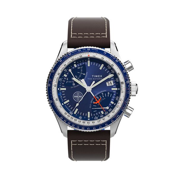 Zegarek Timex. Brązowe zegarki męskie Timex, bez wzorów. Za 1,299.00 zł.