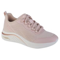 Buty sportowe Sneakersy damskie, Arch Fit S-Miles - Sonrisas. Brązowe obuwie sportowe damskie Skechers, bez wzorów, z materiału, bez zapięcia, trekkingowe. Za 399.99 zł.
