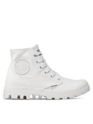 Palladium Trapery Pampa Hi Mono U 73089-116-M Biały. Białe buty zimowe męskie Palladium, bez wzorów, z materiału, bez obcasa, bez zapięcia. Za 319.99 zł.
