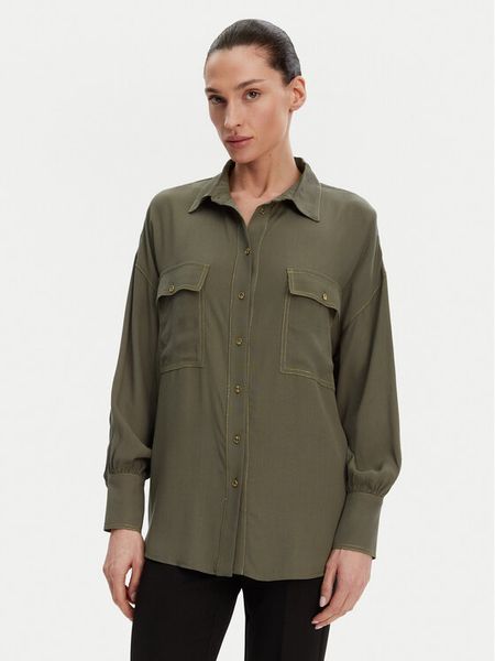 ACCESS FASHION Koszula 53-7006-394 Zielony Relaxed Fit. Zielone koszule damskie ACCESS FASHION, l, bez wzorów, z wiskozy, bez kołnierzyka, bez ramiączek. Za 319.99 zł.