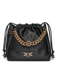 Pinko Torebka Atalanta Pouch . AI 24-25 PLTT 103534 A1WB Czarny. Czarne torebki do ręki damskie Pinko, bez wzorów, z materiału, bez dodatków. Za 789.99 zł.