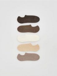 5 pack skarpet z wiskozą bambusową - beżowy. Brązowe skarpety męskie Reserved, bez wzorów, z wiskozy. Za 49.99 zł.