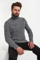Golf męski z wełną Orlino JOOP! JEANS. Swetry męskie JOOP! Jeans, m, bez wzorów, z jeansu, bez kołnierzyka, bez ramiączek. W wyprzedaży za 538.85 zł.