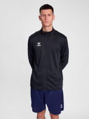 Bluza hmlESSENTIAL TRACK JACKET. Czerwone bluzy damskie Hummel, s, bez wzorów, z materiału, klasyczne, bez ramiączek, bez kaptura. Za 100.00 zł.