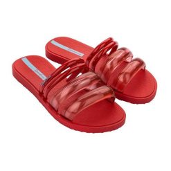 Klapki damskie Ipanema Puffer Slide. Czerwone klapki damskie Ipanema, bez wzorów, bez obcasa, bez zapięcia. Za 89.00 zł.