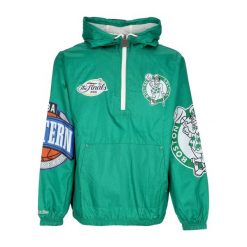 Kurtka wodoodporna Boston Celtics Team OG 2.0. Zielone kurtki męskie Mitchell & Ness, m, z aplikacjami, z materiału, eleganckie, bez kaptura. Za 551.10 zł.