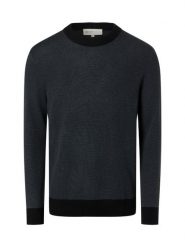 Tom Tailor Denim sweter z dzianiny Mężczyźni Bawełna czarny|szary, S. Czarne swetry męskie TOM TAILOR DENIM, m, bez wzorów, z bawełny, bez kołnierzyka, bez ramiączek. Za 199.95 zł.