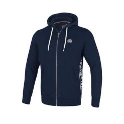 Bluza męska Pitbull rozpinana z kapturem French Terry Reno. Czarne bluzy męskie PITBULL, m, bez wzorów, sportowe, bez ramiączek, z kapturem. Za 269.00 zł.