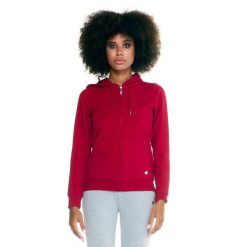 Damska bluza Leone z kapturem Basic zapinanym na zamek na całej długości. Brązowe bluzy damskie LEONE 1947 APPAREL, l, bez wzorów, z tkaniny, sportowe, bez ramiączek, z kapturem. W wyprzedaży za 167.70 zł.