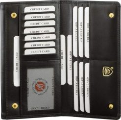 KORUMA Damski czarny portfel antyRFID - Koruma (KUK-38SNBL) Uniwersalny. Czarne portfele damskie KORUMA. Za 189.99 zł.