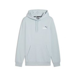 Męska bluza z kapturem i małym dwukolorowym logo Essentials+ PUMA. Niebieskie bluzy męskie Puma, m, bez wzorów, klasyczne, bez ramiączek, z kapturem. W wyprzedaży za 196.90 zł.