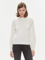 Pinko Sweter Libellula 102082 A19L Écru Regular Fit. Swetry nierozpinane damskie Pinko, l, bez wzorów, z syntetyku, bez kołnierzyka, bez ramiączek. Za 1,449.00 zł.