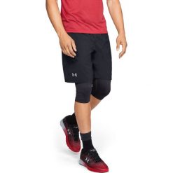 Under Armour Launch SW 2-in-1 Szorty Czarny. Czarne szorty męskie Under Armour, bez wzorów, z materiału. Za 257.95 zł.