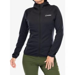 Bluza polarowa damska Berghaus Heuberg Hoody. Czarne bluzy damskie Berghaus, s, bez wzorów, z polaru, sportowe, bez ramiączek, bez kaptura. Za 403.99 zł.