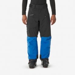 Spodnie narciarskie i snowboardowe męskie Quechua 500 AM. Czarne spodnie sportowe męskie WED'ZE, m, bez wzorów, z materiału, narciarskie. Za 399.99 zł.