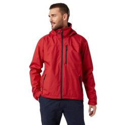 Kurtka żeglarska męska Helly Hansen CREW HOODED. Czerwone kurtki męskie Helly Hansen, m, bez wzorów, sportowe, bez kaptura. W wyprzedaży za 530.60 zł.
