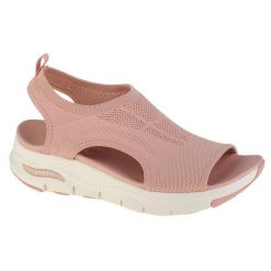 Buty do chodzenia damskie Skechers Arch Fitcity Catch. Brązowe obuwie trekkingowe damskie Skechers, z materiału, bez zapięcia. W wyprzedaży za 376.20 zł.