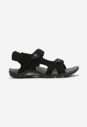 Czarne Sportowe Płaskie Sandały Zapinane na Rzepy Furella. Czarne buty sportowe męskie Born2be, z aplikacjami, klasyczne, bez zapięcia. Za 129.99 zł.