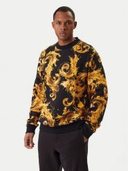 Versace Jeans Couture Bluza 80GAI3R0 FS196 Czarny Regular Fit. Czarne bluzy męskie Versace Jeans Couture, l, bez wzorów, z bawełny, bez ramiączek, bez kaptura. Za 1,249.00 zł.