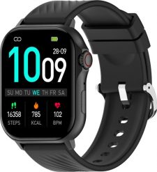 Smartwatch Denver SWG-159B czarny. Czarne zegarki smartwatch Denver, bez wzorów. Za 137.32 zł.