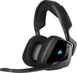 Słuchawki Corsair Void Elite RGB Wireless Czarne (CA-9011201-EU). Czarne słuchawki bezprzewodowe CORSAIR. Za 418.99 zł.