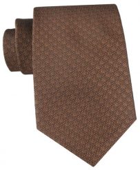Brązowy Krawat z Delikatną Strukturą Tkaniny - Chattier. Brązowe krawaty i muchy Chattier, bez wzorów, z tkaniny, eleganckie. Za 55.00 zł.