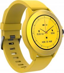Smartwatch Forever Colorum CW-300 Żółty (GSM169751). Żółte zegarki smartwatch Forever, bez wzorów. Za 59.54 zł.