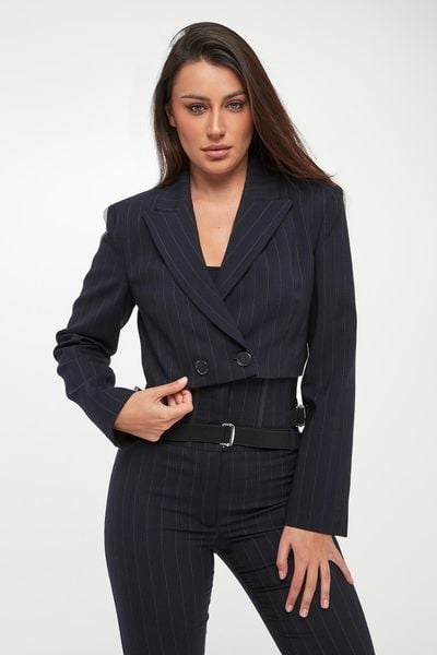 Żakiet damski Scamorza PINKO. Marynarki i żakiety damskie Pinko, bez wzorów, bez kołnierzyka, bez ramiączek. Za 1,849.00 zł.