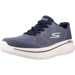 Buty SKECHERS GO WALK ARCH FIT N JOY JUNI Niebieski. Niebieskie obuwie trekkingowe damskie Skechers, z tkaniny, bez zapięcia. Za 288.99 zł.