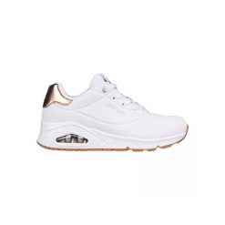 Baskets Femme UNO - GOLDEN AIR Skechers WHT 177094 Blanc SKECHERS. Białe obuwie sportowe damskie Skechers, bez wzorów, z gumy, bez zapięcia, trekkingowe, Skechers Sport. Za 414.00 zł.
